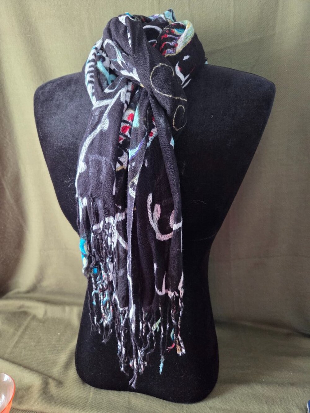 Woven Butterfly Scarf 23"x 60"